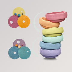 Stapelstein® Kullerscheiben Cool Pastell von Grimms