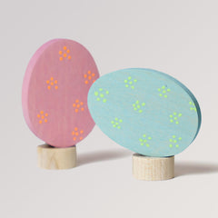 Steckfiguren Osterei Duo Blümchen von Grimm's