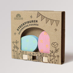 Steckfiguren Osterei Duo Blümchen von Grimm's