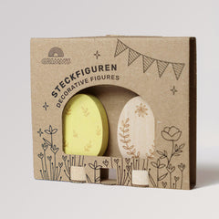 Grimm's Steckfiguren Osterei Duo Ornament - Verpackung