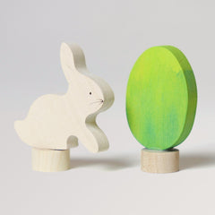 Steckfiguren Osterset Batik grün von Grimm's