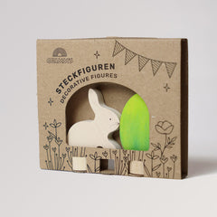 Steckfiguren Osterset Batik grün von Grimm's Verpackung