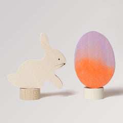 Grimms Steckfiguren Osterset Batik orange-lila