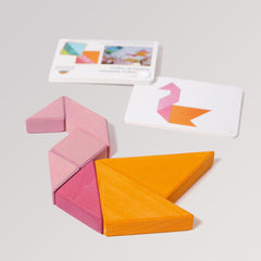 Tangram Rosa-Orange von Grimms