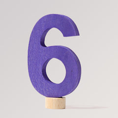 Zahlenstecker Schulschrift 6 von Grimms