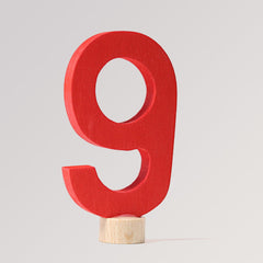 Zahlenstecker Schulschrift 9 von Grimms