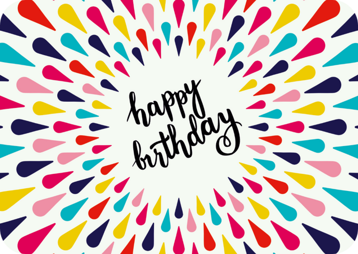 Postkarte - Konfetti Geburtstag von Gutrath