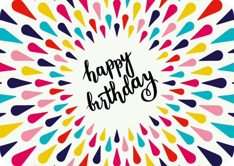 Postkarte - Konfetti Geburtstag von Gutrath