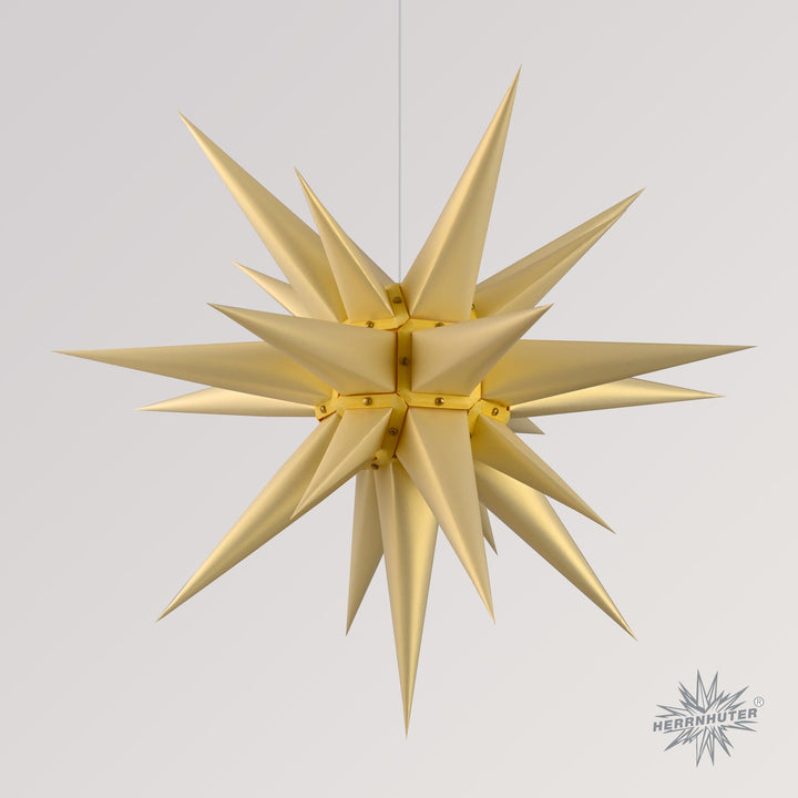 Herrnhuter Stern Edition Natur Perlmutt gold aus Papier mit Durchmesser 60cm
