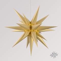 Herrnhuter Stern Edition Natur Perlmutt gold aus Papier mit Durchmesser 60cm
