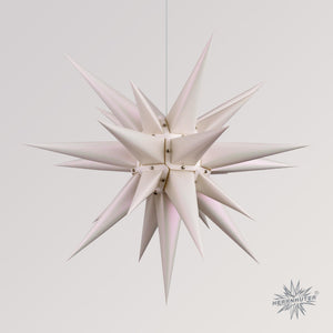 Herrnhuter Stern i6 Perlmutt weiß