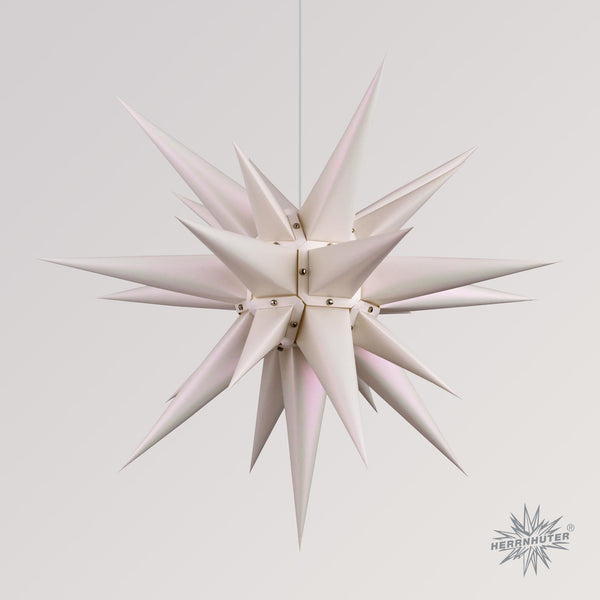 Herrnhuter Stern i6 Perlmutt weiß