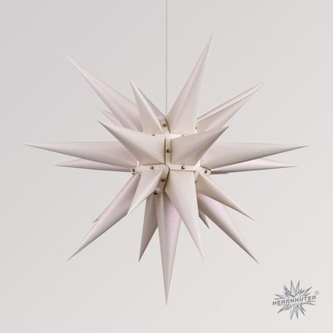 Herrnhuter Stern i6 Perlmutt weiß