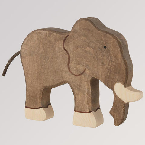 Holztiger Holzfigur Elefant groß