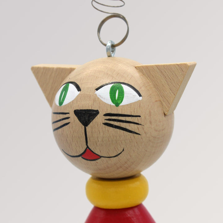 Schwingfigur Katze bunt von Krokido