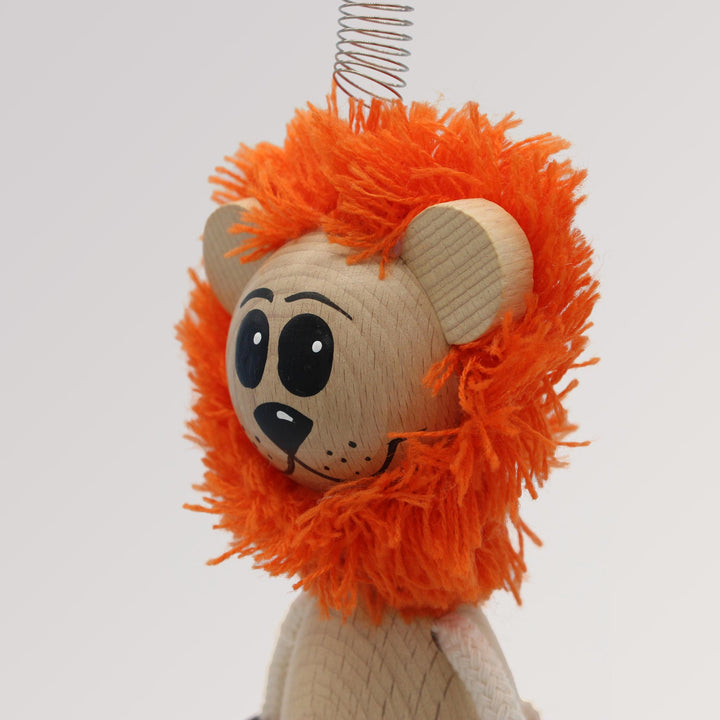 Schwingende Holzfigur Löwe von Krokido