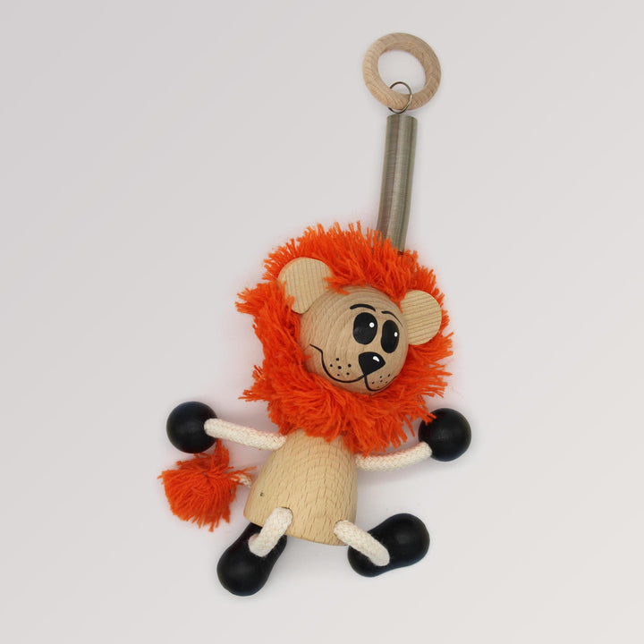 Schwingende Holzfigur Löwe von Krokido