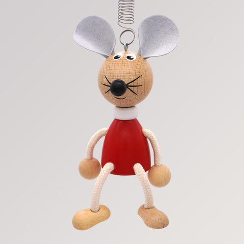 Schwingfigur Maus bunt von Krokido