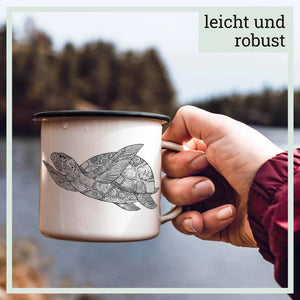 Emailletasse - Schildkröte - 300 ml von Ligarti