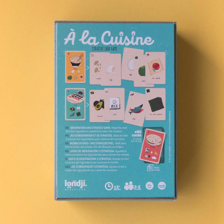 À la cuisine - Kartenspiel von Londji für Kinder ab 7 Jahren zum Thema Küche und Zutaten
