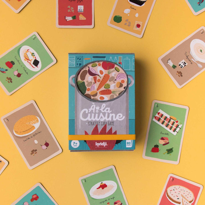 À la cuisine - Kartenspiel von Londji für Kinder ab 7 Jahren zum Thema Küche und Zutaten