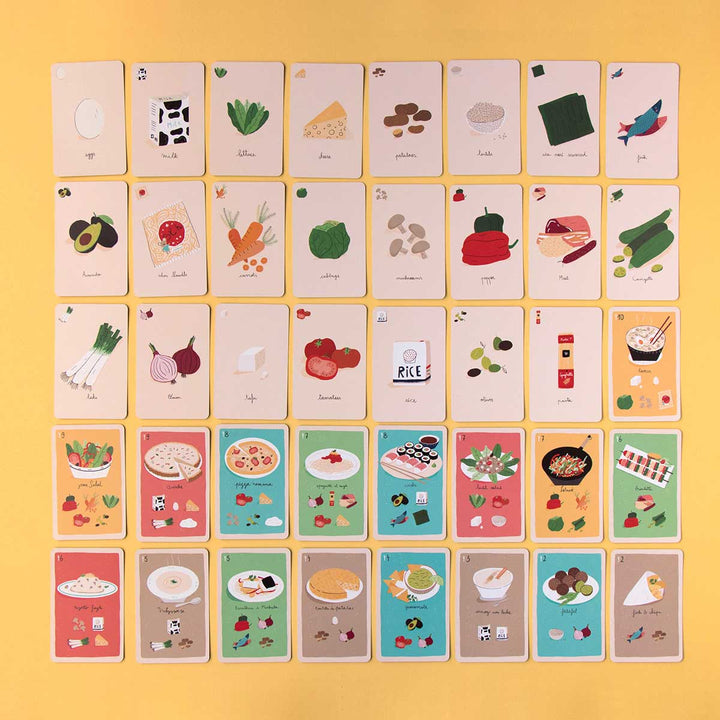 À la cuisine - Kartenspiel von Londji für Kinder ab 7 Jahren zum Thema Küche und Zutaten