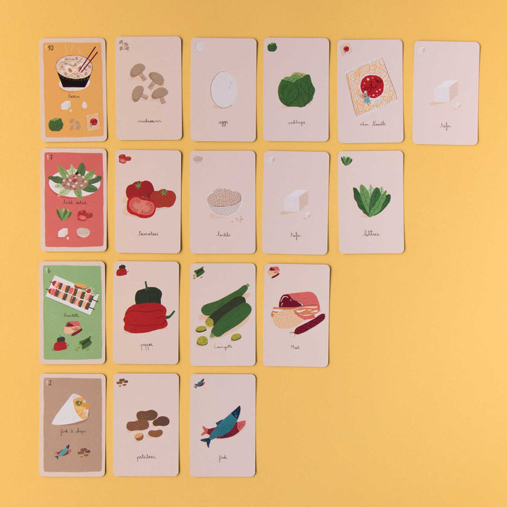 À la cuisine - Kartenspiel von Londji für Kinder ab 7 Jahren zum Thema Küche und Zutaten