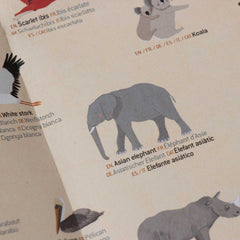Animal World Poster und Tiersticker von Londji