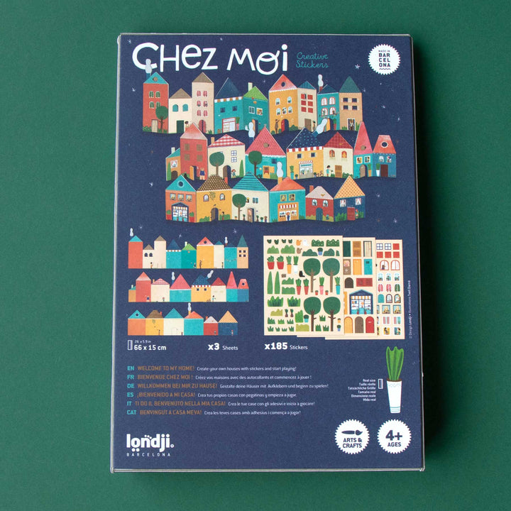 Londji Sticker-Set Chez Moi - Thema zu Hause für Kinder ab 4 Jahren