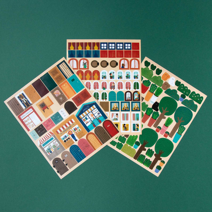 Londji Sticker-Set Chez Moi - Thema zu Hause für Kinder ab 4 Jahren