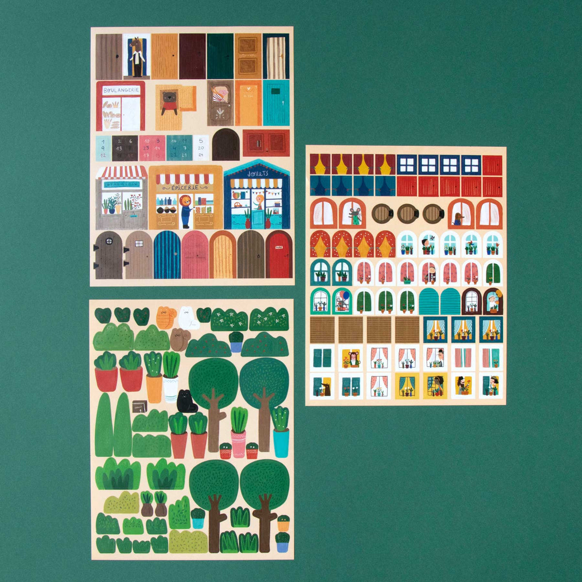 Londji Sticker-Set Chez Moi - Thema zu Hause für Kinder ab 4 Jahren