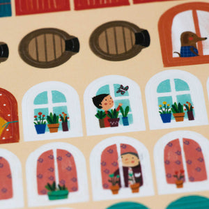 Londji Sticker-Set Chez Moi - Thema zu Hause für Kinder ab 4 Jahren