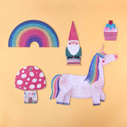 Puzzle Happy Birthday Unicorn! | 5 Einhorn Wendepuzzle