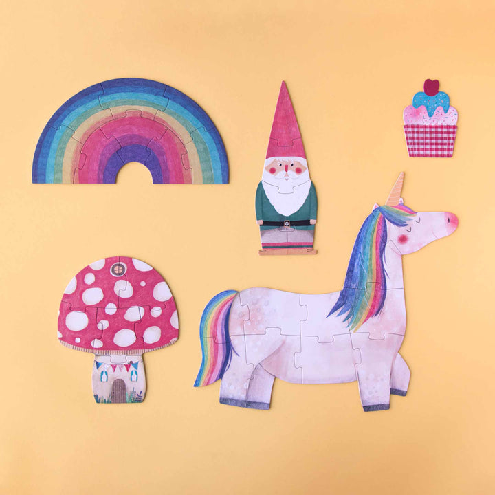Puzzle Happy Birthday Unicorn! | 5 Einhorn Wendepuzzle