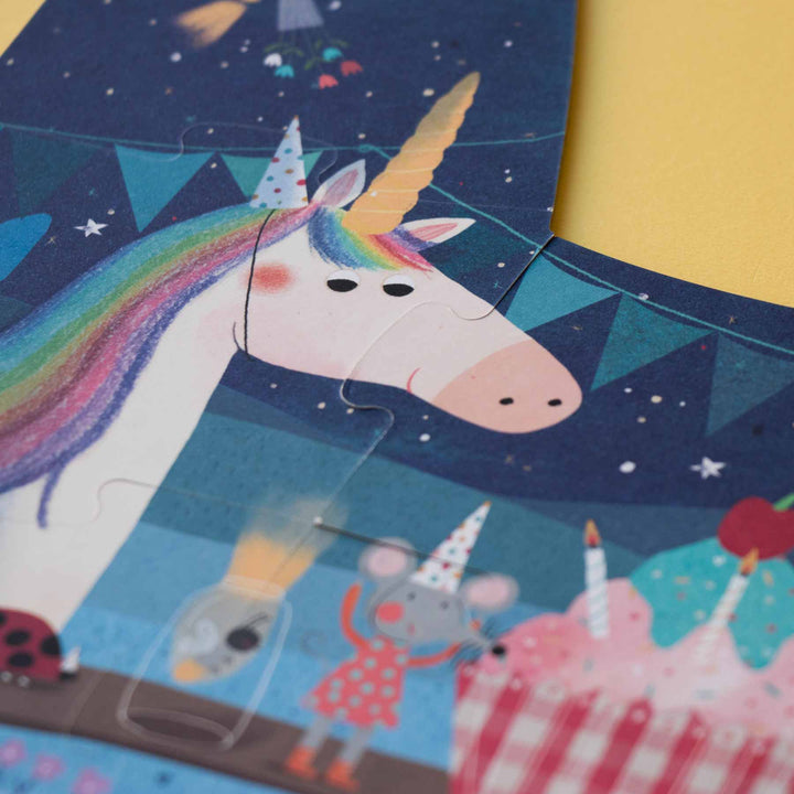 Puzzle Happy Birthday Unicorn! | 5 Einhorn Wendepuzzle