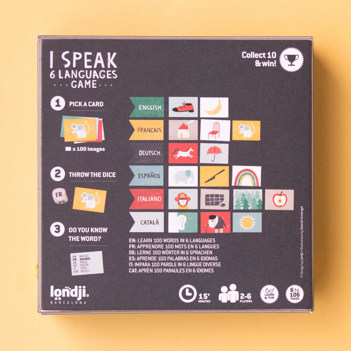 I speak 6 languages - Spiel für Kinder ab 6 Jahren