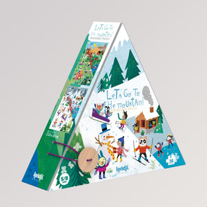 Puzzle "Let's go to the mountain" von Londji - Winterseite