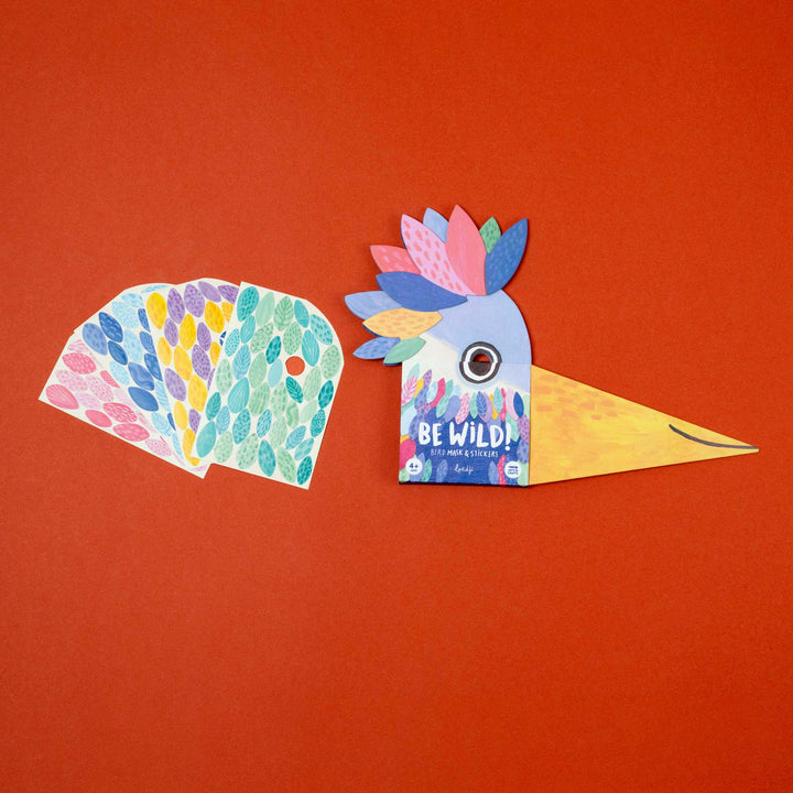 Maske Be Wild! Bird - Vogelmaske & Sticker von Londji für Kinder ab 4 Jahren