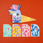 Maske Be Wild! Bird - Vogelmaske & Sticker von Londji für Kinder ab 4 Jahren