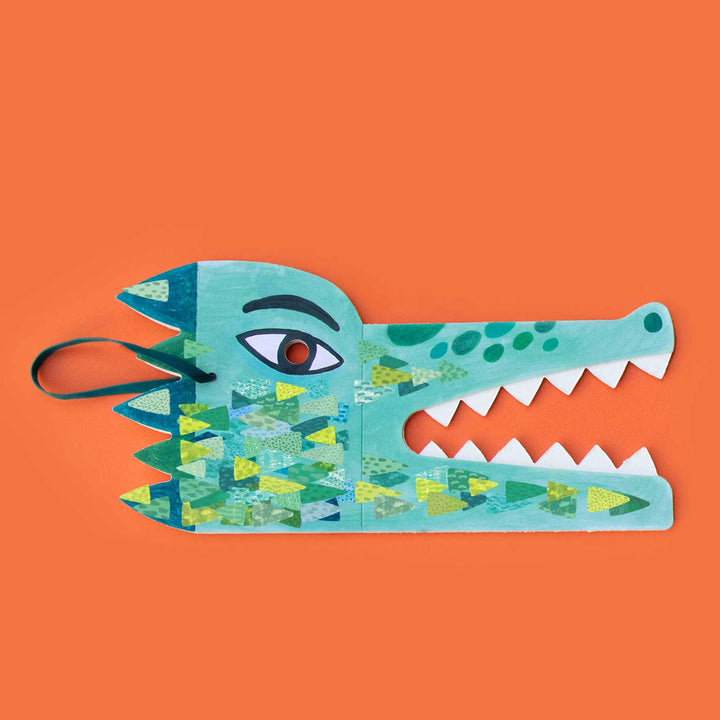 Be Wild! Crocidile - Maske für Kinder zum Verkleiden und bekleben mit Sticker von Londji