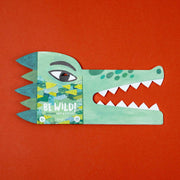 Be Wild! Crocidile - Maske für Kinder zum Verkleiden und bekleben mit Sticker von Londji