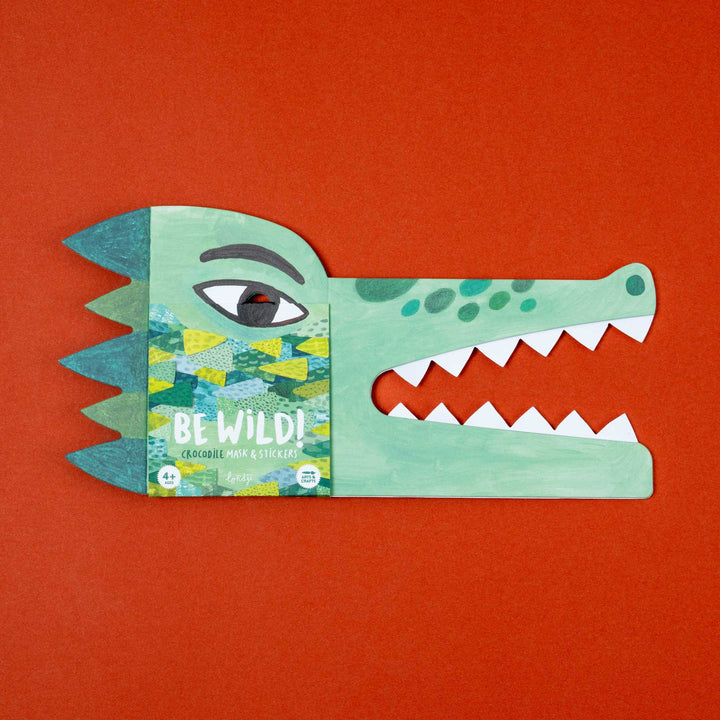 Be Wild! Crocidile - Maske für Kinder zum Verkleiden und bekleben mit Sticker von Londji