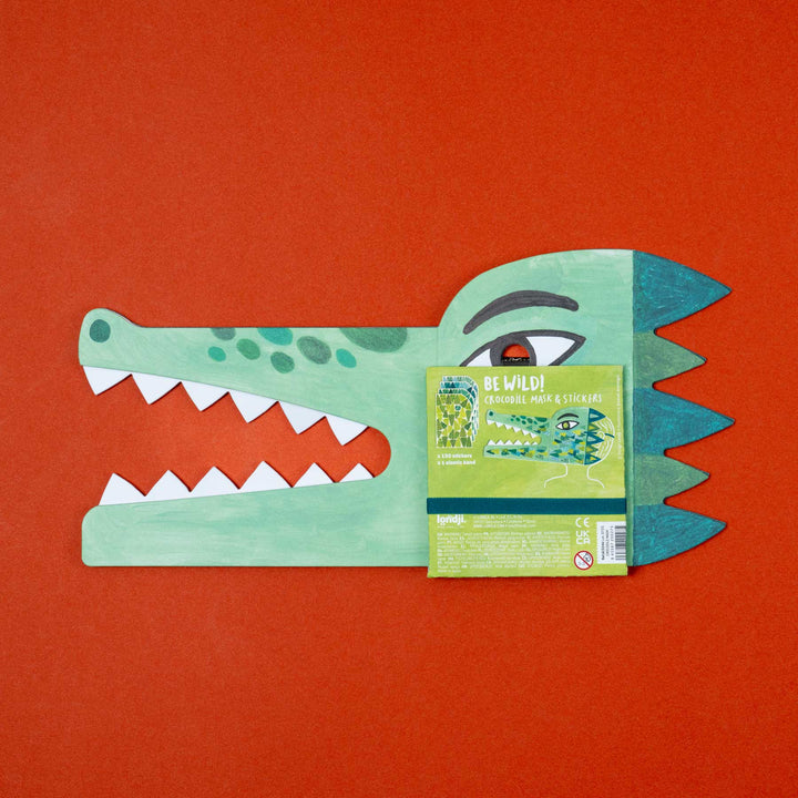 Be Wild! Crocidile - Maske für Kinder zum Verkleiden und bekleben mit Sticker von Londji
