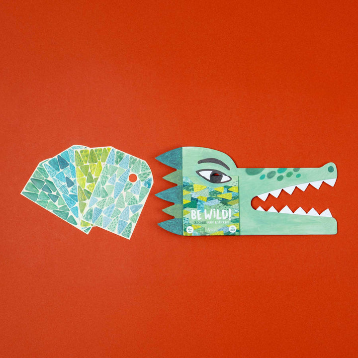 Be Wild! Crocidile - Maske für Kinder zum Verkleiden und bekleben mit Sticker von Londji