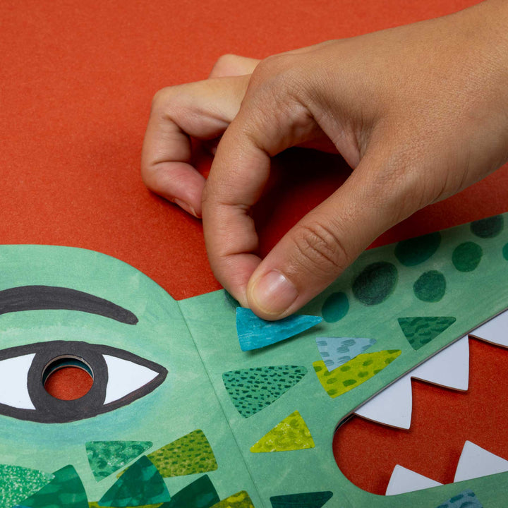 Be Wild! Crocidile - Maske für Kinder zum Verkleiden und bekleben mit Sticker von Londji