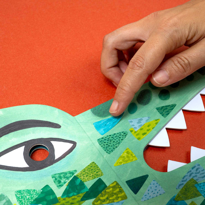 Be Wild! Crocidile - Maske für Kinder zum Verkleiden und bekleben mit Sticker von Londji