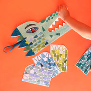 Be Wild! Crocidile - Maske für Kinder zum Verkleiden und bekleben mit Sticker von Londji