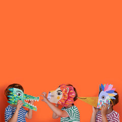 Be Wild! Crocidile - Maske für Kinder zum Verkleiden und bekleben mit Sticker von Londji