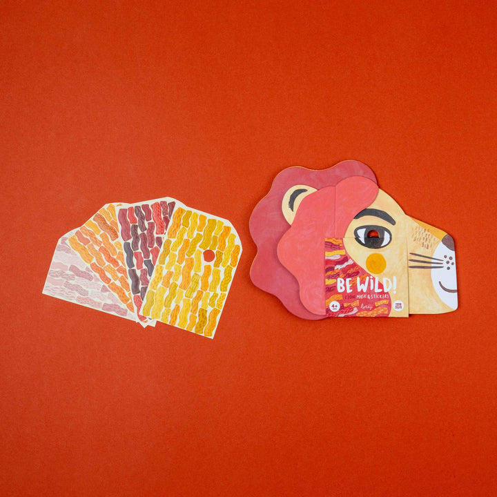 Be Wild! Lion - Maske Löwe für Kinder zum selbst gestalten mit Sticker