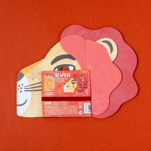 Be Wild! Lion - Maske Löwe für Kinder zum selbst gestalten mit Sticker